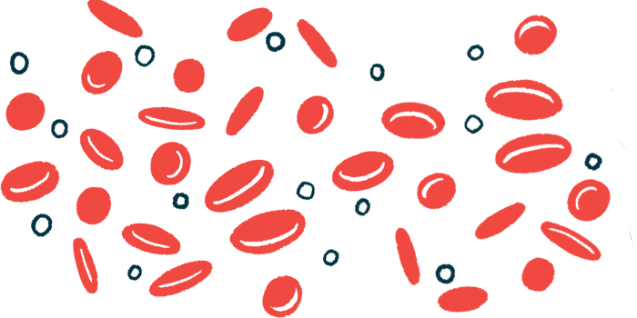 An illustration of red blood cells.
